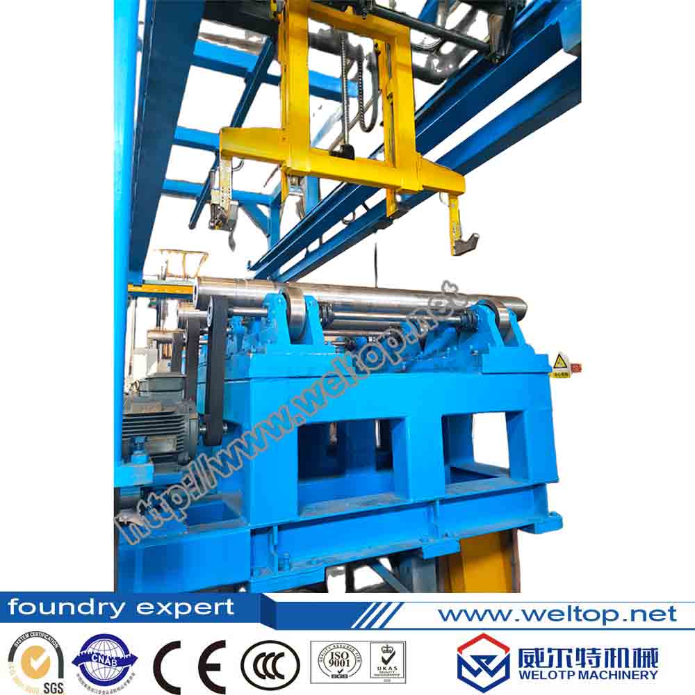 The Seven-station Cylinder Liner Centrifugal Casting Production Line